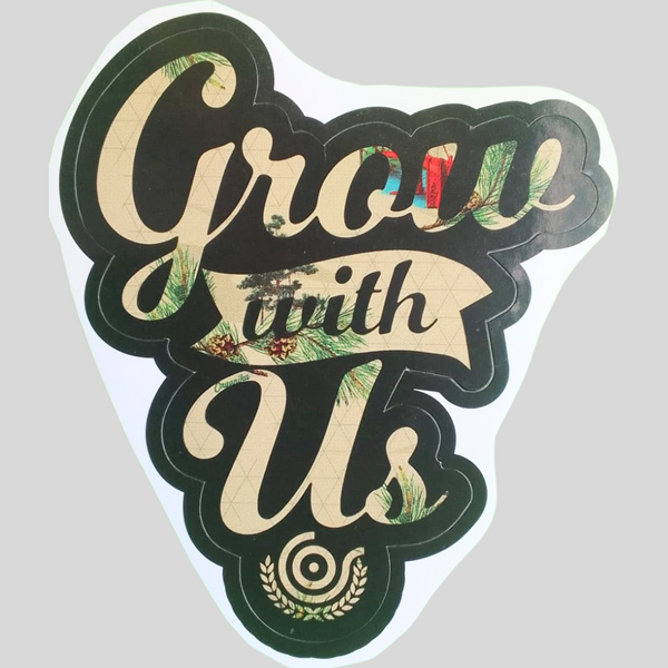 Sticker Organika Grow With Us