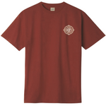 Camiseta Huf Coordinates Wood Red
