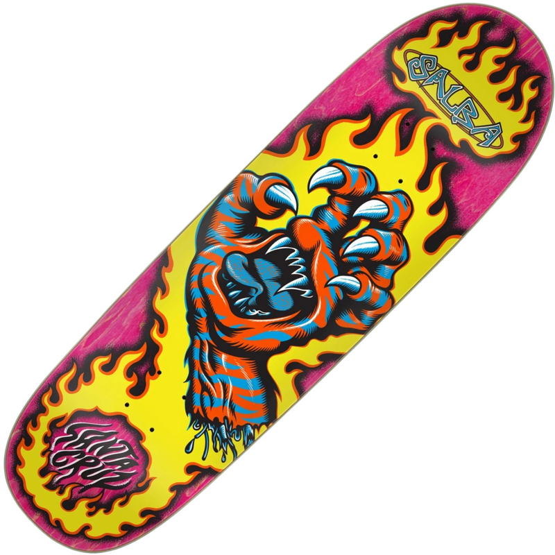 SantaCurz Salba Tigerスケボーデッキ9.25×31.95㌅ Shape Santa Cruz Old School Salba Tiger Hand 9.25