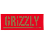 Sticker Grizzly Griptape Script Red