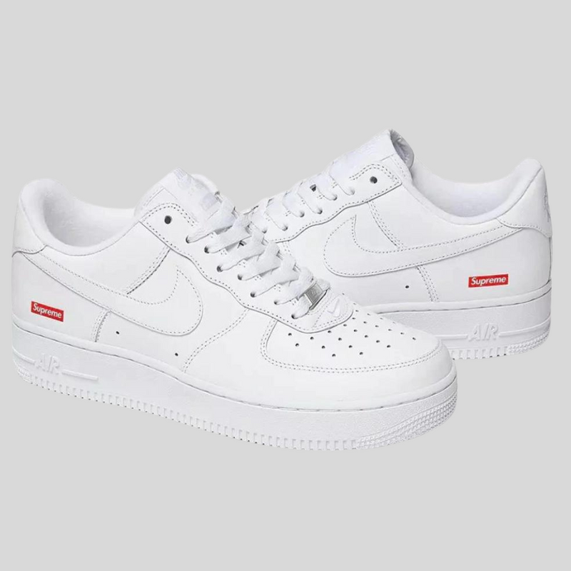Tênis Nike Air Force One x Supreme Branco – Forever Skate Shop