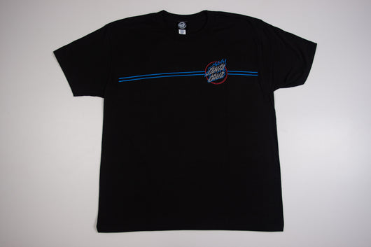 CAMISETA SANTA CRUZ ABSENT FLAME DOT - PRETO