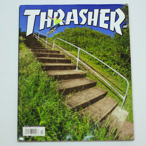 REVISTA THRASHER MAGAZINE - ABRIL/2021  Compre as edições recentes da Thrasher Magazine aqui na Forever Skateshop. 